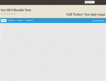Tablet Screenshot of getseoresultsnow.com